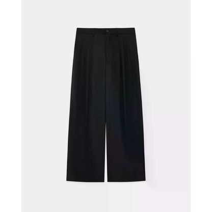 MARKAWARE Organic Wool 2/80 Tropical Triple Pleated Wide Trousers
