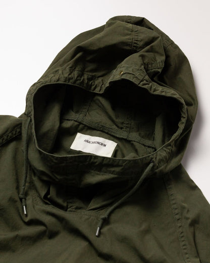 ANACHRONORM AN273 MILITARY ANORAK PULLOVER JACKET OLIVE