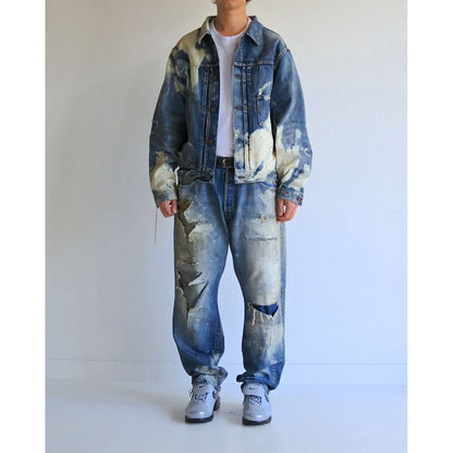 ANACHRONORM HARD REMAKED FRONT TUCK DENIM JACKET INDIGO (REMAKE)
