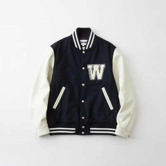 WHITE MOUNTAINEERING WM × Schott VARSITY JACKET