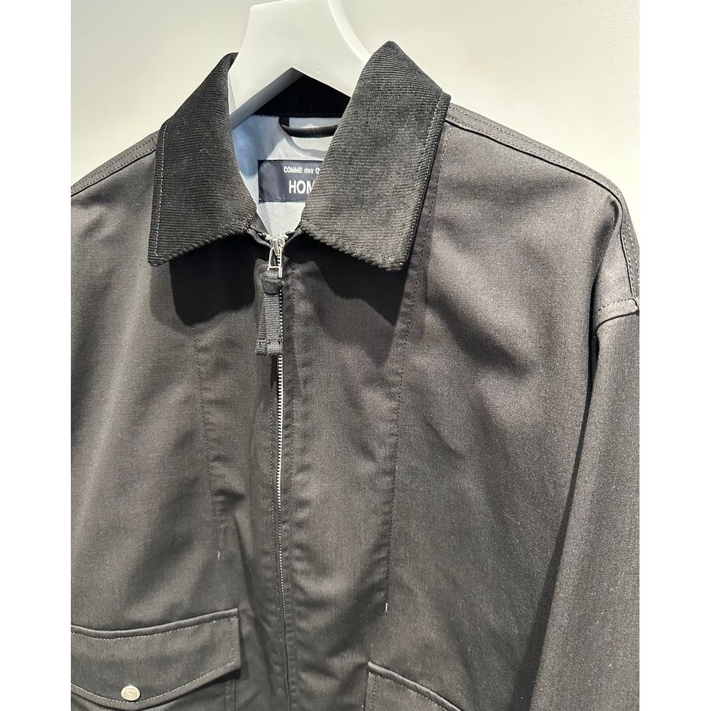 COMME des GARCONS HOMME COTTON NYLON CORDULA BLOUSON（BLACK