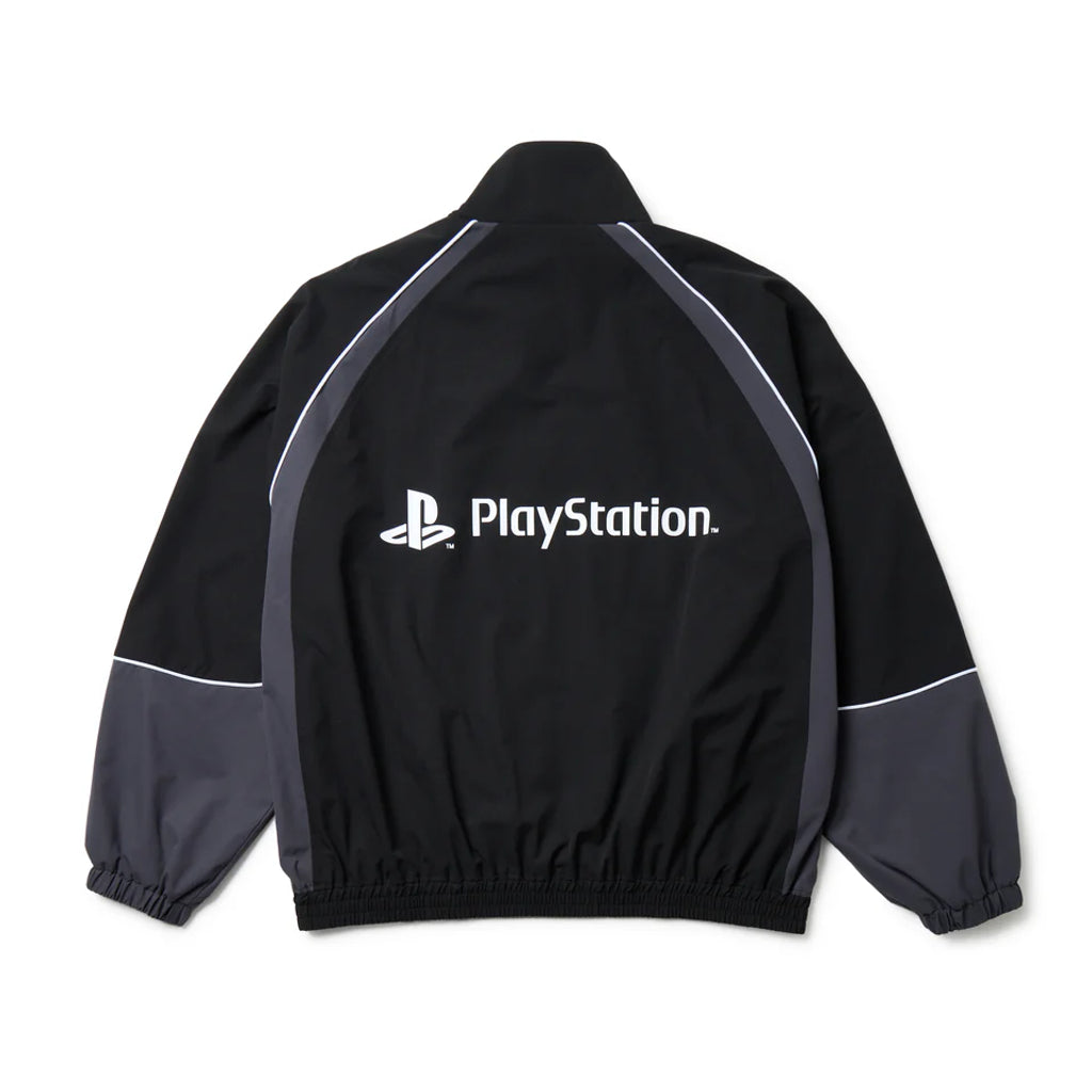 NEW ERA オーバーサイズド パイピング トラックジャケット PlayStation プレイステーション ブラック パフォーマンスアパレル  14693219