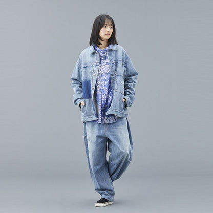 TRIBAL DENIM JACKET HW/HARD WASH