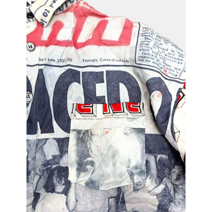 TALKING ABOUT THE ABSTRACTION NEWS PAPER SHIRTS 2627AW-SH-003