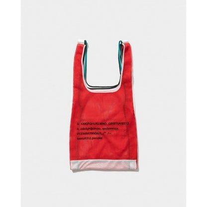 beautiful people  alphabet embroidery marche flip bag