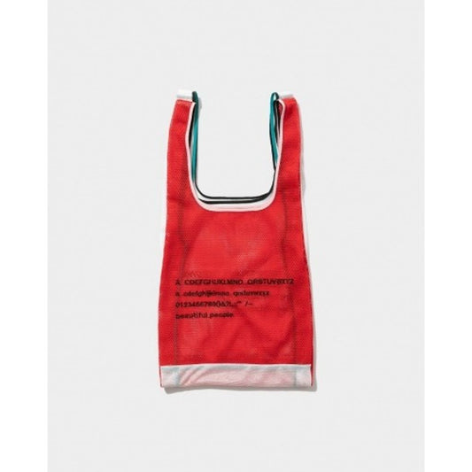 beautiful people  alphabet embroidery marche flip bag