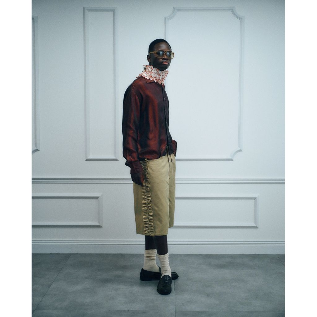 NICK GEAR Frill Chino shorts