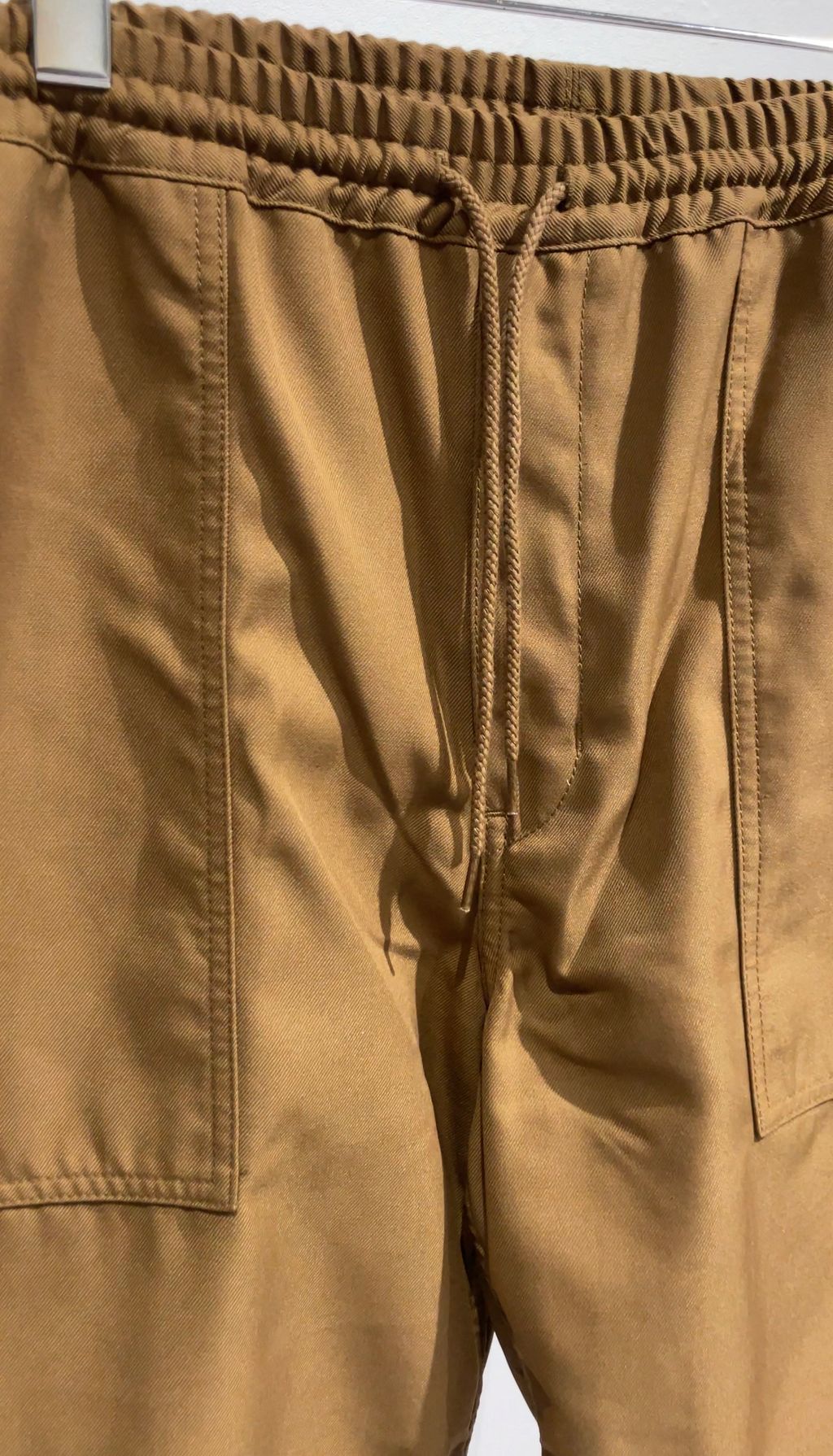 COMME des GARCONS HOMME エステルギャバ イージーパンツ BROWN