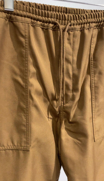 COMME des GARCONS HOMME エステルギャバ イージーパンツ BROWN