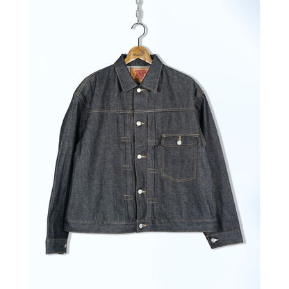 ANDFAMILYS Denim Jacket Record1 -Black-