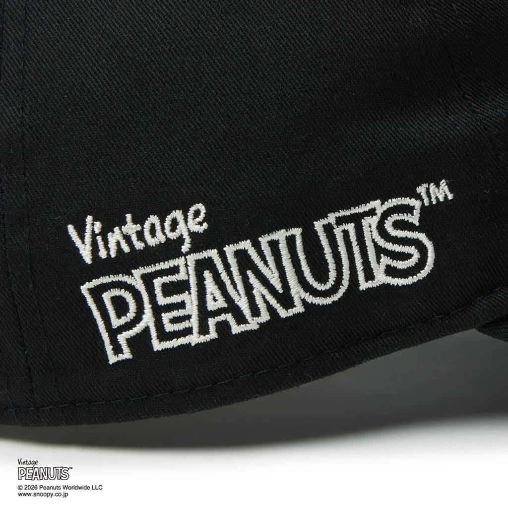 NEW ERA 9TWENTY Vintage PEANUTS ピーナッツ GOLF スヌーピー ウッドストック ブラック 14865329