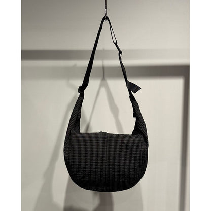 COMME des GARCONS HOMME POLYESTER CHECK PATTERN BAG（BLACK）