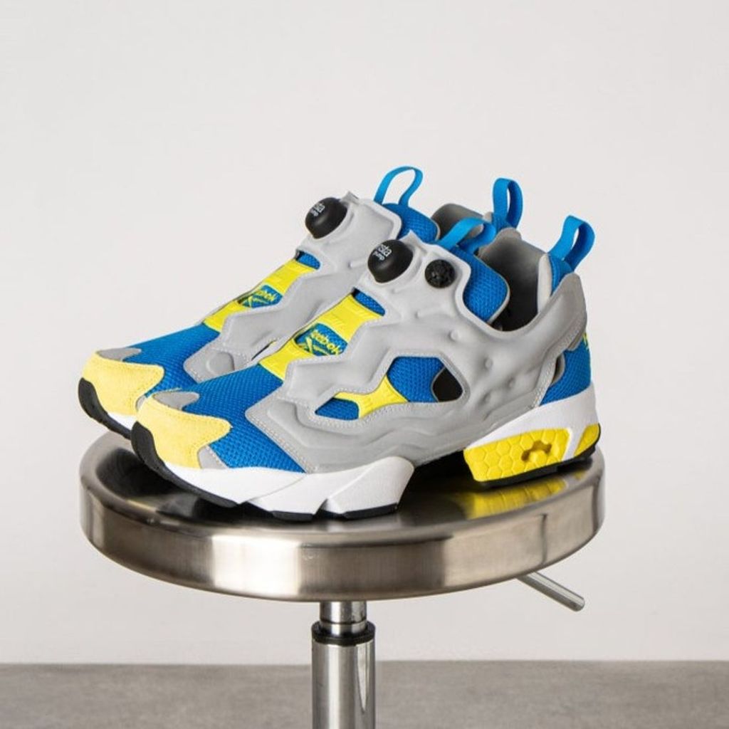 Reebox インスタ ポンプフューリー 94 / INSTAPUMP FURY 94 （ブルー/イエロー）