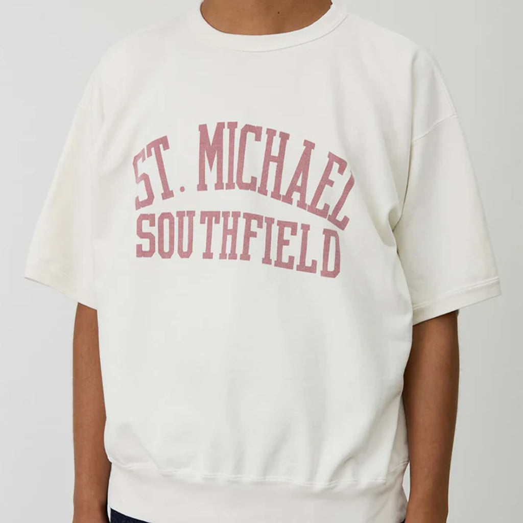 REMI RELIEF SP加工裏毛SSクルー(ST.MICHAEL) REMI RELIEF SP加工裏毛SSクルー(ST.MICHAEL) – MAROON WEBSTORE