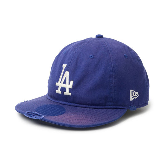 NEW ERA 9THIRTY powered by GORO (min-nano) ロサンゼルス・ドジャース ダメージ/パッカブルバイザー/モンレーウォッシュ ダークロイヤル