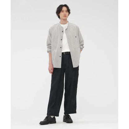 MHL. WORN COTTON HAIRLINE STRIPE SHIRT