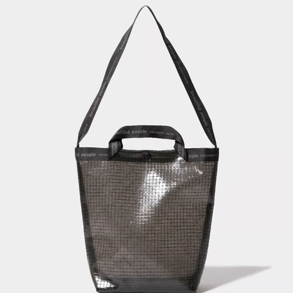 beautiful people plaid vinyl logotape shoulder bag