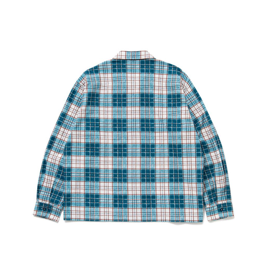 BEDWIN & THE HEARTBREAKERS L/S ORG PRINTED NEL SHIRT "RICK"