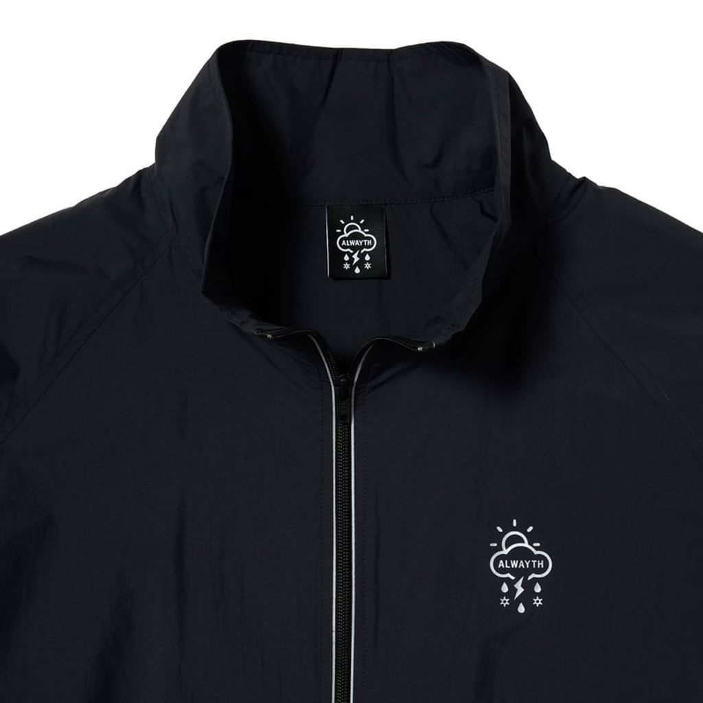 ALWAYTH / TRAINING JACKET ＆ PANTS SET / REFLECT PRINTED / BLACK