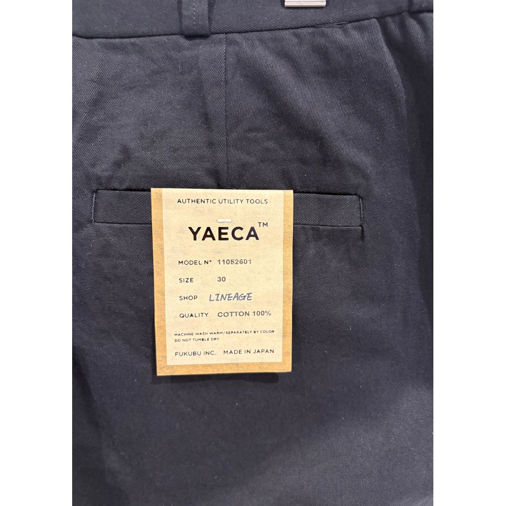 YAECA M チノパンツ ワイドストレート Chino Trousers, Wide Straight