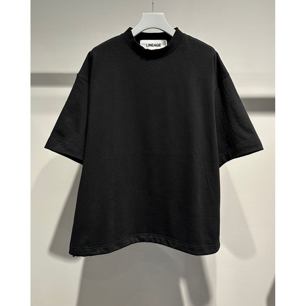 【MADE IN JAPAN】LINEAGE BALLON SOLID TEE（SUPER BLACK）