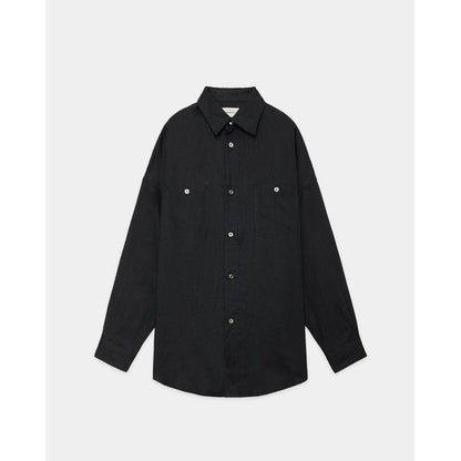 MARKAWARE  HEMP SHIRTING TENT LONG SHIRT
