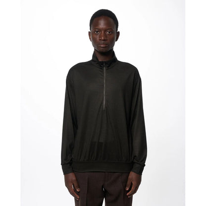 marka  Super 100s Washable Wool Jersey / Half-Zip Stand