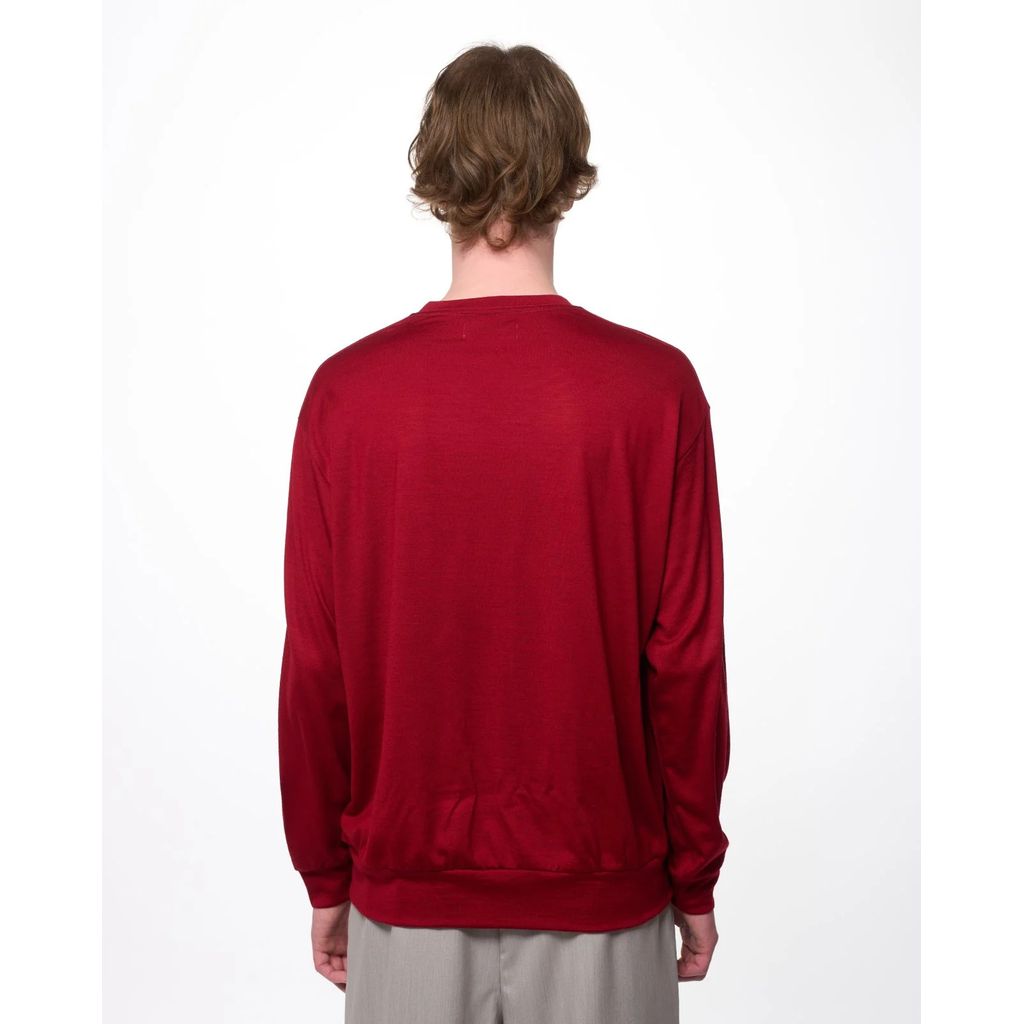 marka  Super 100s Washable Wool Jersey / Crew Neck L/S Tee