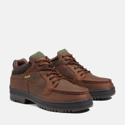 Timberland ヘリテージ GTX モックトゥ ミッド メンズ (BROWN)