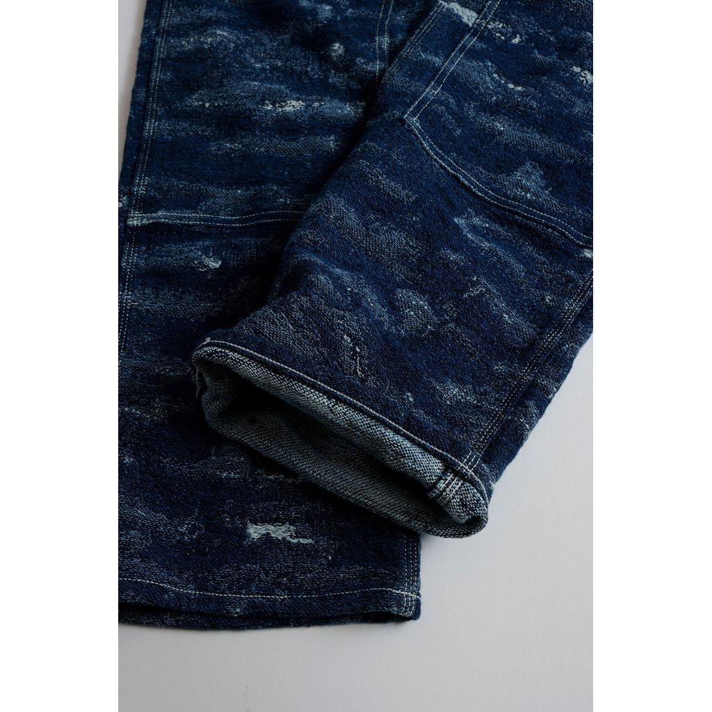 FDMTL  JACQUARD PAINTER PANTS RINSE