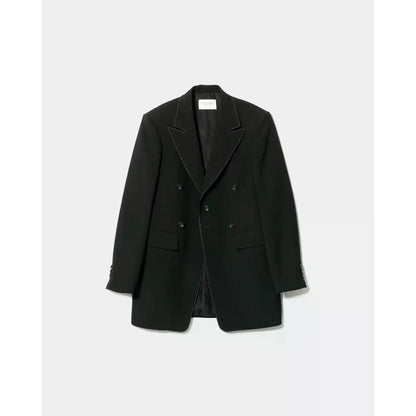 beautiful people wool double cloth change breasted jacket