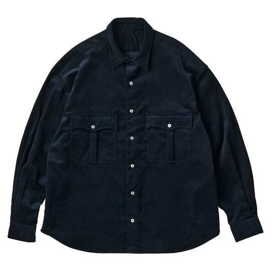 PORTER CLASSIC ROLL UP ORGANIC CORDUROY SHIRT (14WALE)