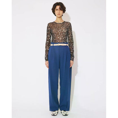 beautiful people triacetate double cloth side 2tuck pants