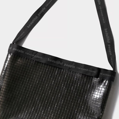 beautiful people plaid vinyl logotape shoulder bag