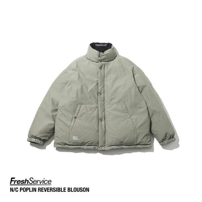 FreshService "N/C POPLIN REVERSIBLE  BLOUSON" BLACK x SAGE