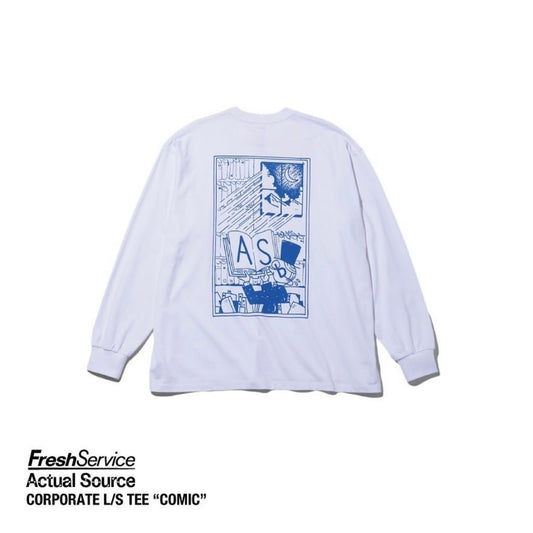 FreshService AS×FS CORPORATE L/S TEE "COMIC"