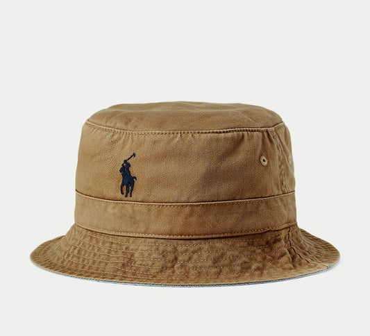 POLO RALPH LAUREN コットン チノ バケット ハット（LUXURY TAN）