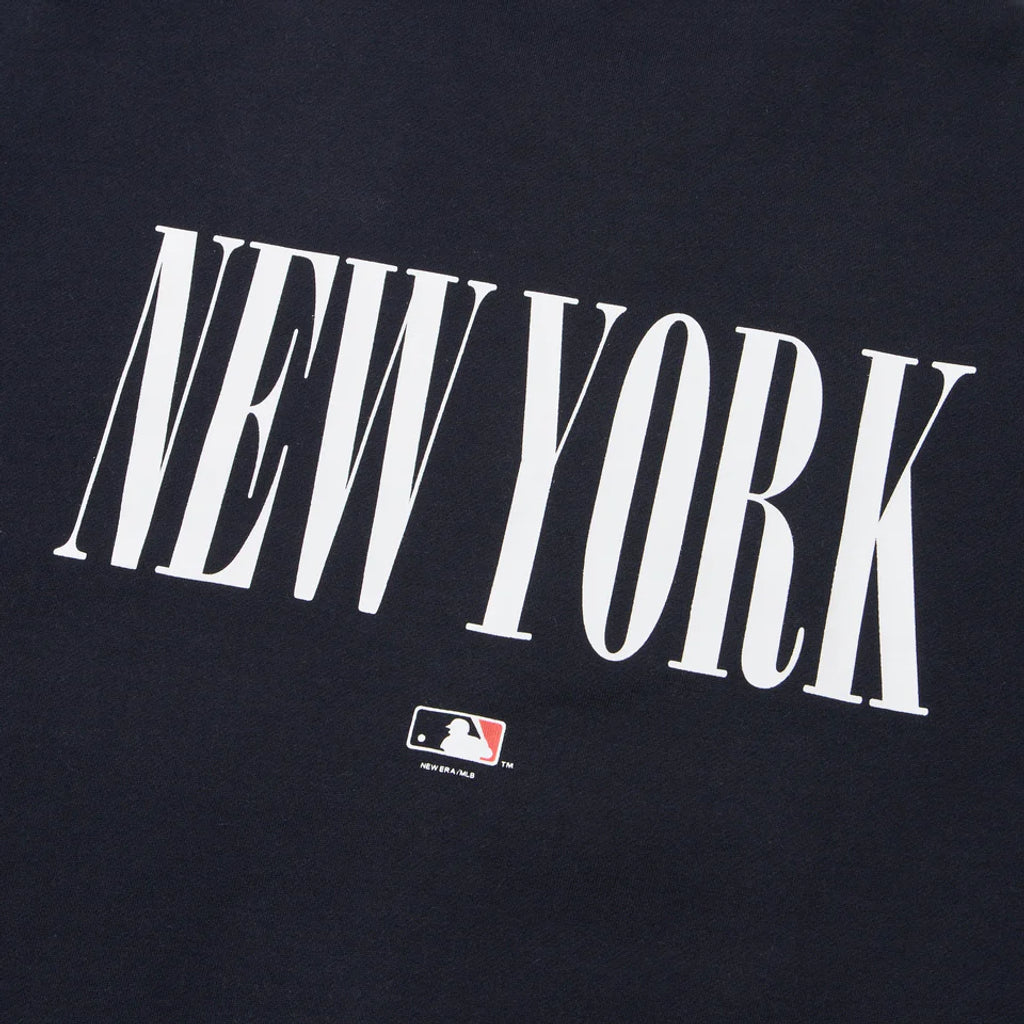 NEW ERA 裏毛 オーバーサイズド スウェット クルーネック Powered by GORO NAKATSUGAWA（MIN-NANO） ニューヨーク・ヤンキース ネイビー