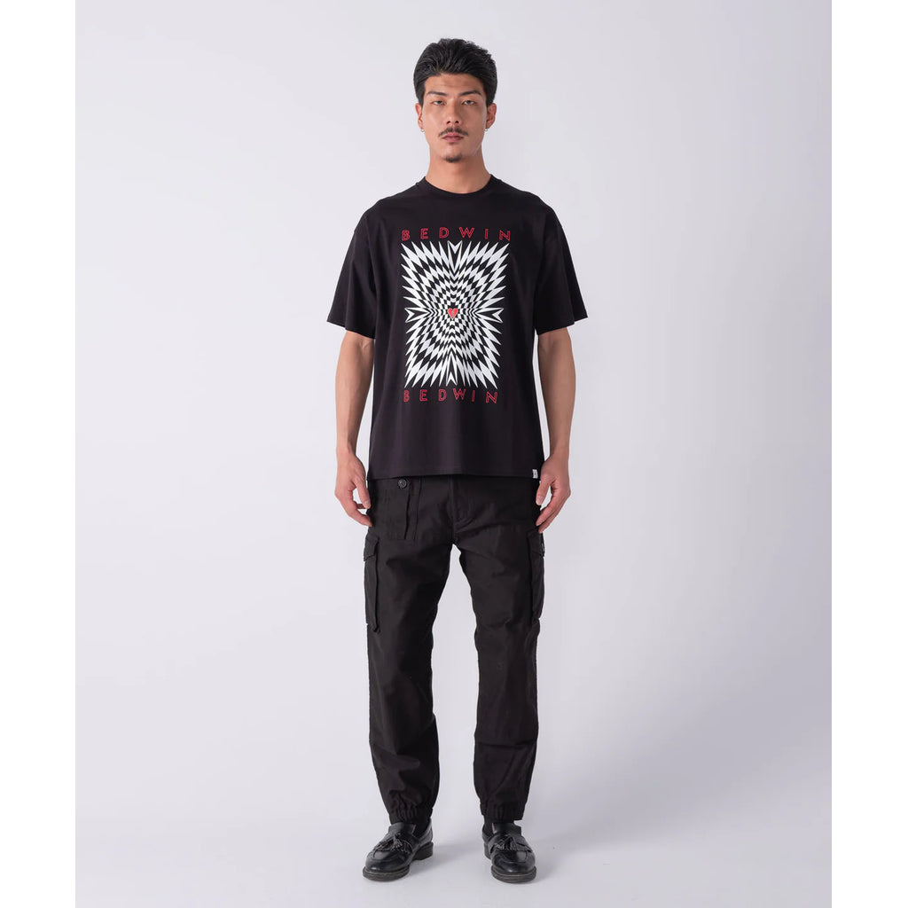 BEDWIN & THE HEARTBREAKERS S/S PRINTED TEE "ASH"