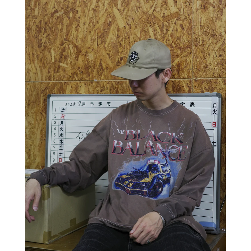 ANACHRONORM DYED CUSTOM CAR GRAPHIC L/S T-SHIRTS DUSTY