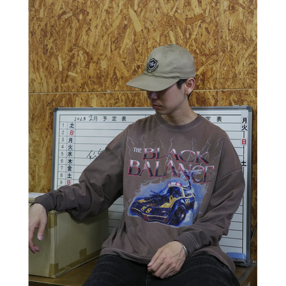 ANACHRONORM DYED CUSTOM CAR GRAPHIC L/S T-SHIRTS DUSTY