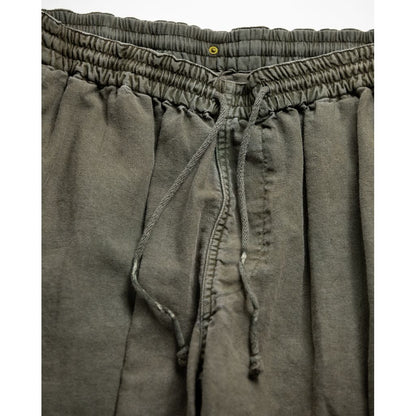 ANACHRONORM PIGMENT DYED LINEN TAPERED EASY PANTS