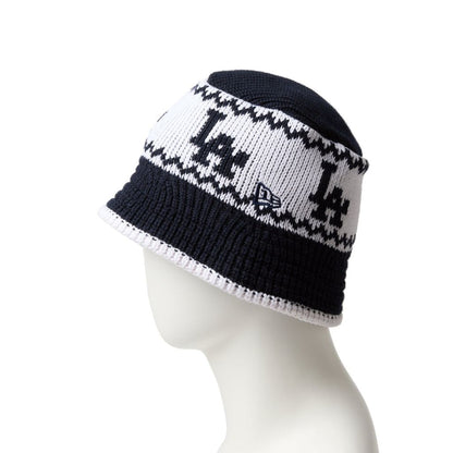 NEW ERA  ニットバケット Powered by GORO NAKATSUGAWA（min-nano）ロサンゼルス・ドジャース ネイビー/ホワイト