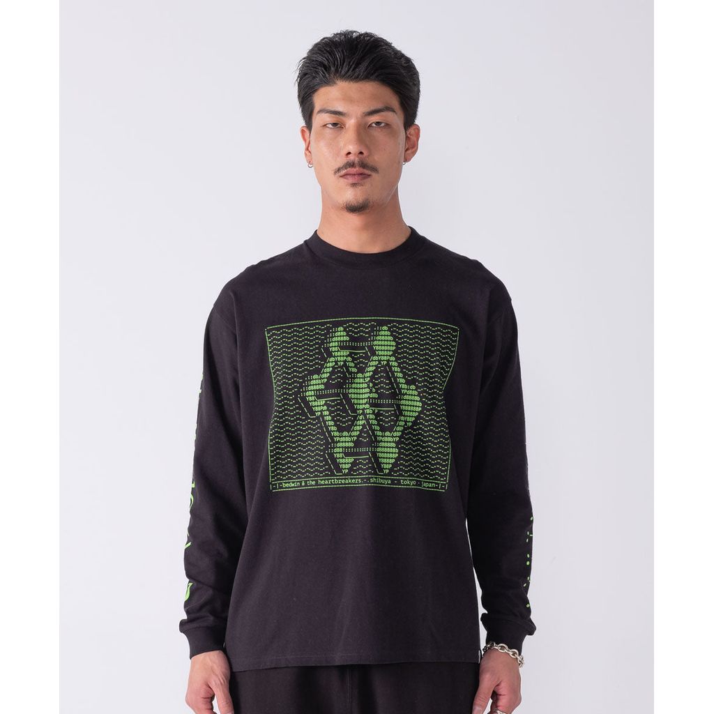 BEDWIN & THE HEARTBREAKERS L/S PRINTED TEE "JAH"