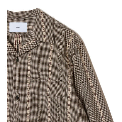 SUGARHILL DOBBY OPEN COLLAR SHIRT