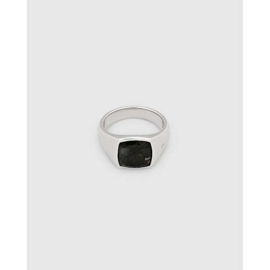 TOM WOOD Kay Ring Black Larvikite