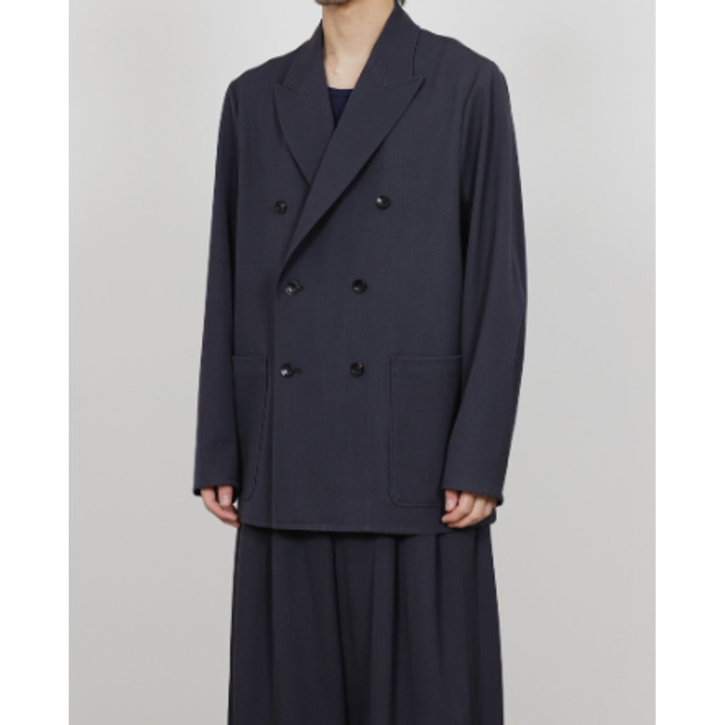 marka 2/60 Washer Wool Gabardine W.B Jacket Loose Fit