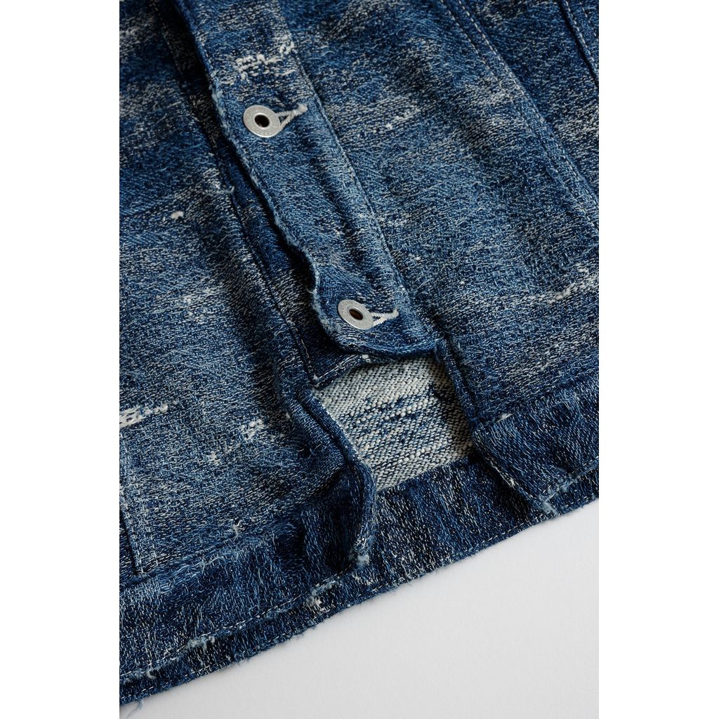 FDMTL DENIM HAORI JACKET 5YR WASH