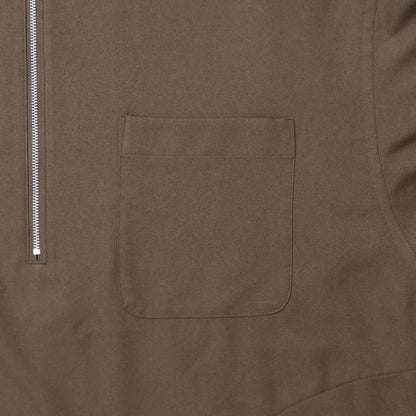 MAGIC STICK THE CORE HALF ZIP SHIRT (COCOA BROWN) 26FW-MS8-003