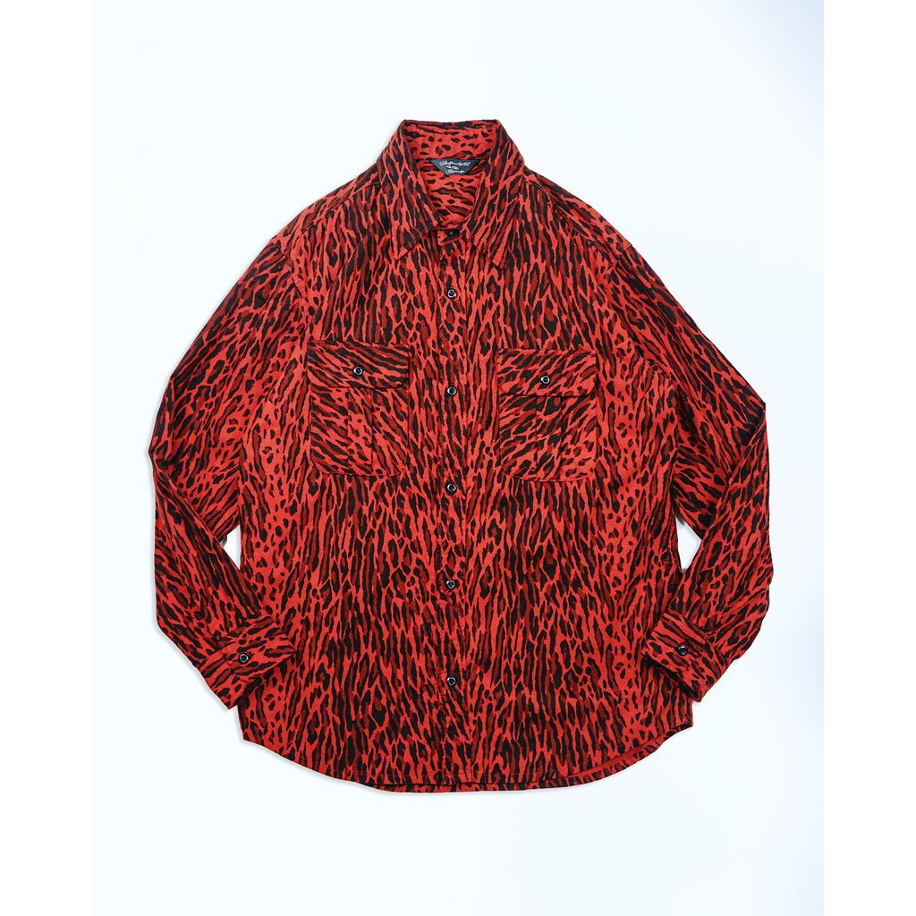 ANDFAMILYS Vintage Animal Flannel Shirt
